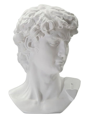 SCULTURA TESTA ANTICA BIANCA