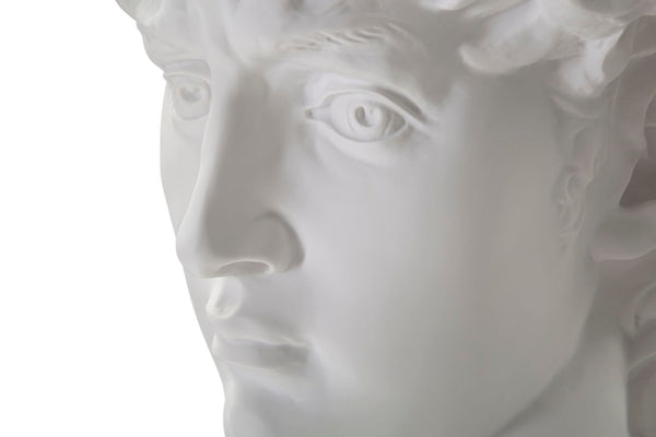 SCULTURA TESTA ANTICA BIANCA