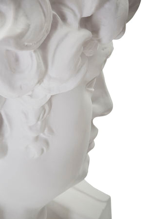 SCULTURA TESTA ANTICA BIANCA