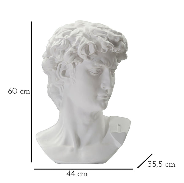 SCULTURA TESTA ANTICA BIANCA