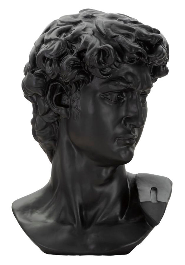 SCULTURA TESTA ANTICA NERA
