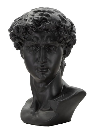 SCULTURA TESTA ANTICA NERA