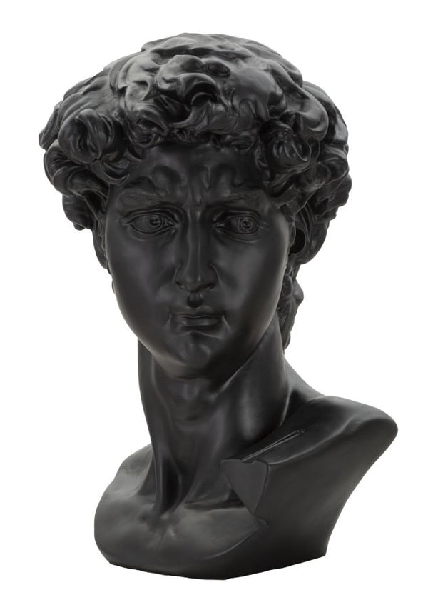 SCULTURA TESTA ANTICA NERA