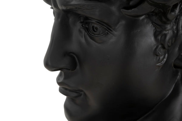 SCULTURA TESTA ANTICA NERA