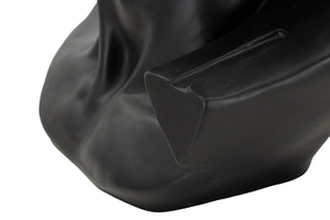 SCULTURA TESTA ANTICA NERA