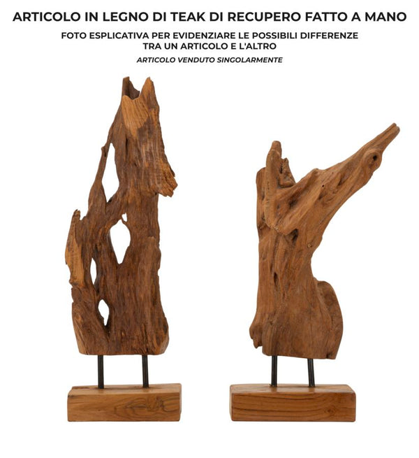 Decorative Table Ornament Akar Wood Brown