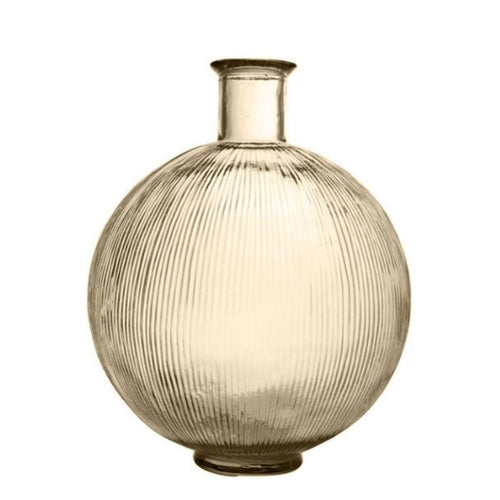 Artemis Striped Vase – Beige, 42cm