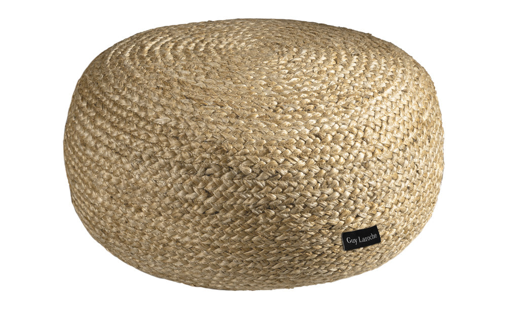 Guy Laroche Ottoman Natural Pouf