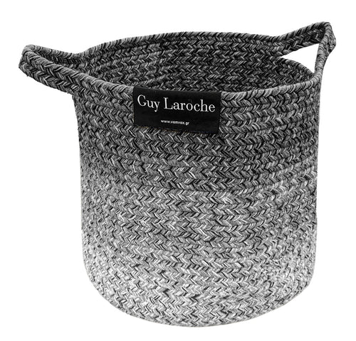 Guy Laroche Jute Basket Gray