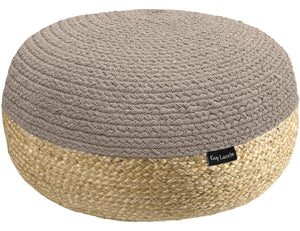 Guy Laroche Maya Taupe Ottoman Pouf
