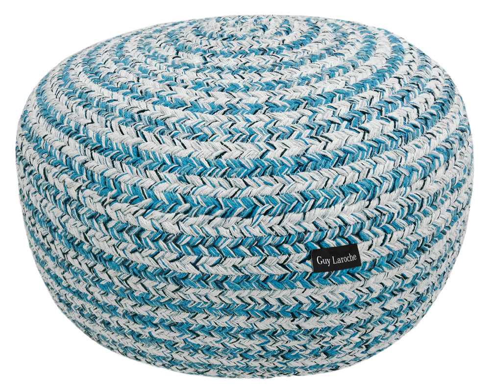 Guy Laroche Tonical Blue Ottoman Pouf