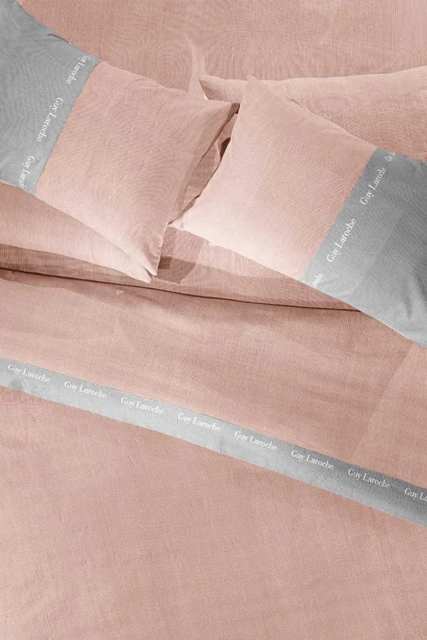 Guy Laroche Etoile Pink 3-Pieces Quilt Cover Set