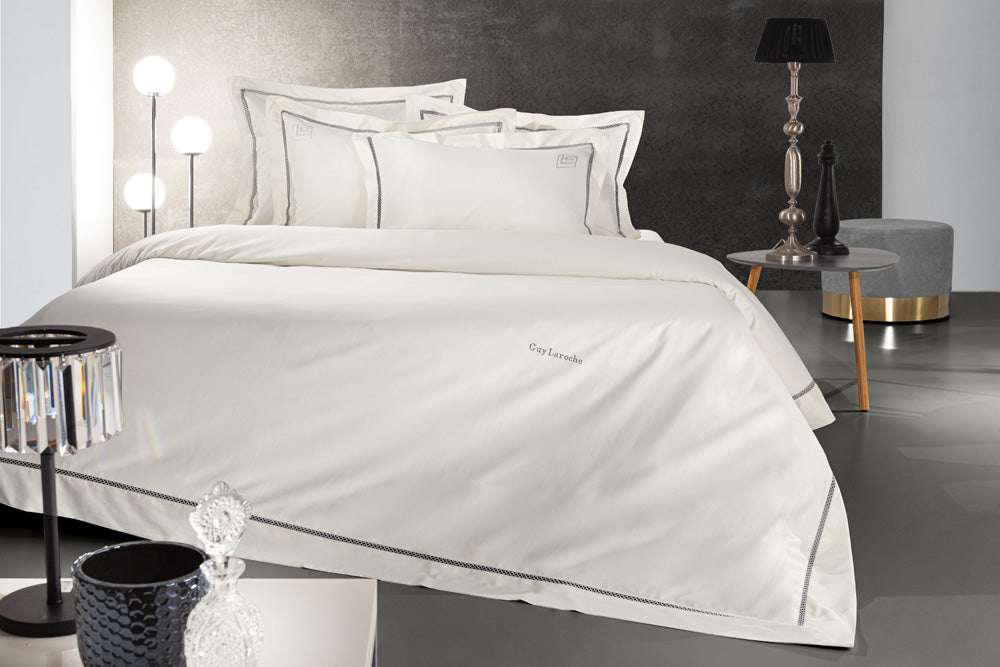 Guy Laroche Blend Silver-Ivory Bed Sheet Set 270x280