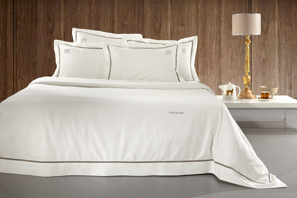 Guy Laroche Blend Taupe-Ivory Bed Sheet Set 270x280