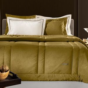 Guy Laroche Blanket-Quilt Chrystal Velvet Golden 180x220