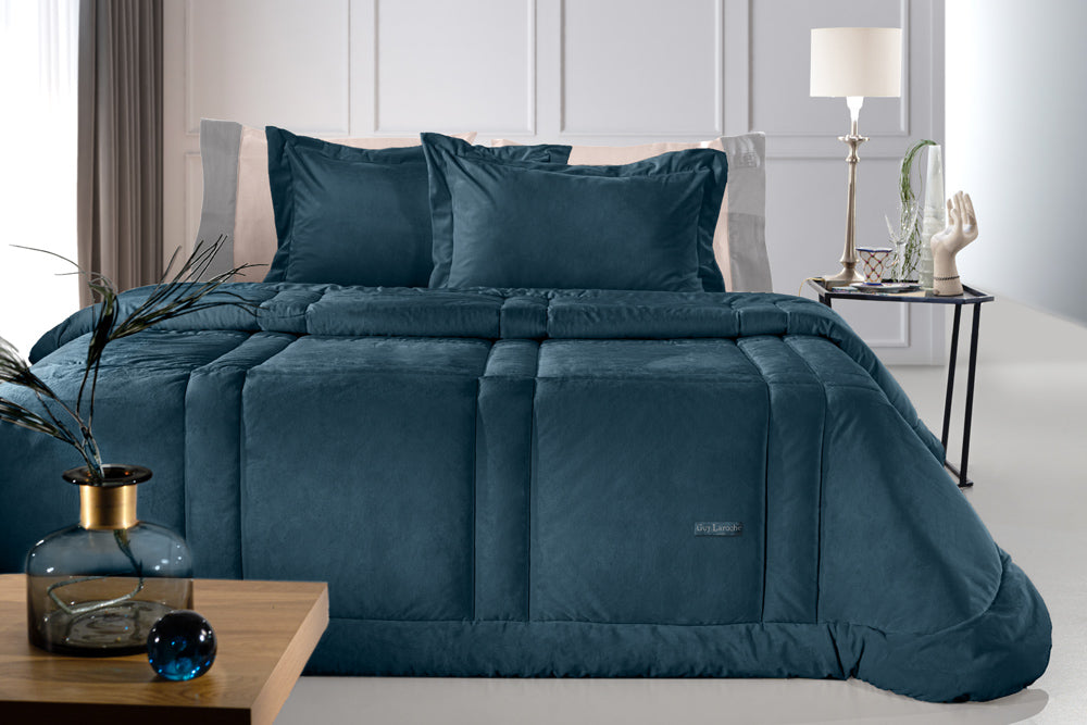 Guy Laroche Blanket-Quilt Crystal Velvet Saphire 220x240