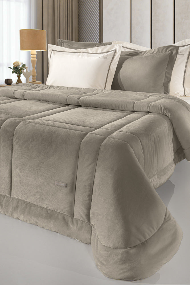 Guy Laroche Blanket-Quilt Crystal Velvet Mink 180x220