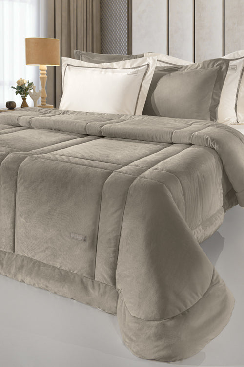 Guy Laroche Blanket-Quilt Crystal Velvet Mink 180x220
