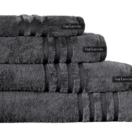 Guy Laroche Bathroom Towels Anthracite 90x150