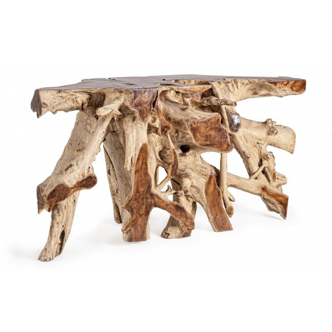 Lisandra Console Table Teak Wood Brown 150×45×80 cm
