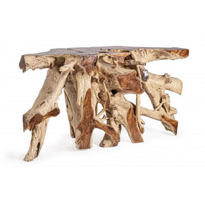 Lisandra Console Table Teak Wood Brown 150×45×80 cm