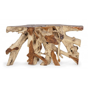 Lisandra Console Table Teak Wood Brown 150×45×80 cm