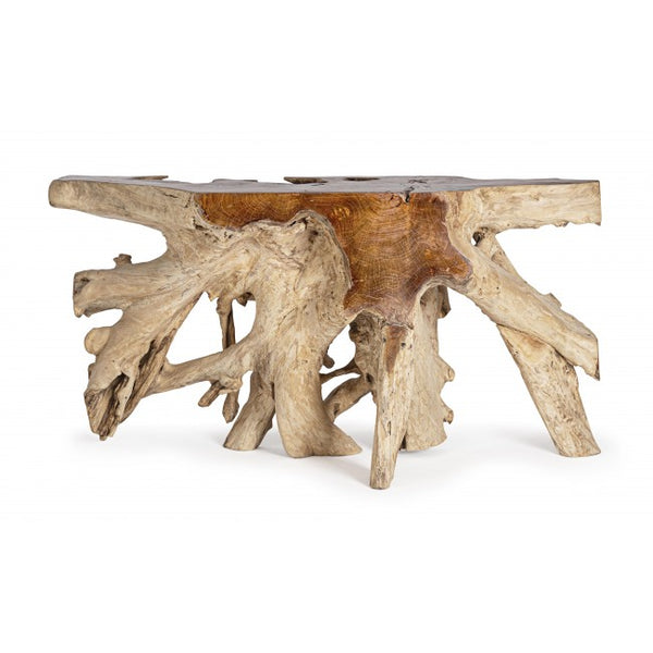 Lisandra Console Table Teak Wood Brown 150×45×80 cm