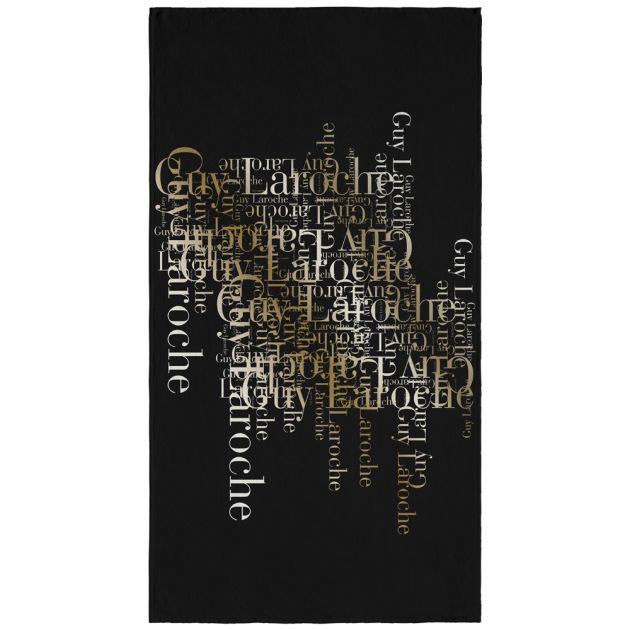 Guy Laroche Velour Printed Natural Beach Towel