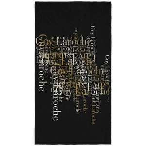 Guy Laroche Velour Printed Natural Beach Towel