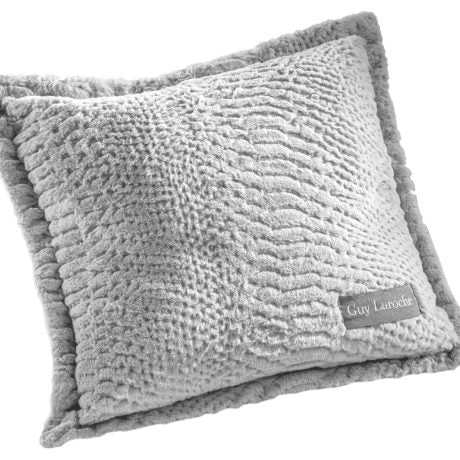 Guy Laroche Crusty Silver Throw