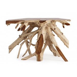 Lisandra Console Table Teak Wood Brown 120×45×80 cm