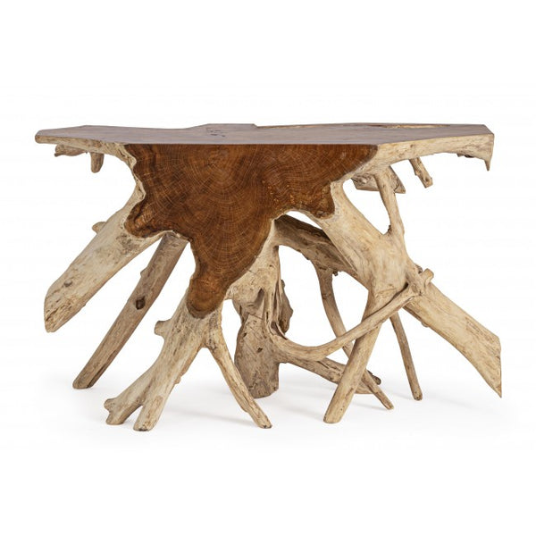 Lisandra Console Table Teak Wood Brown 120×45×80 cm