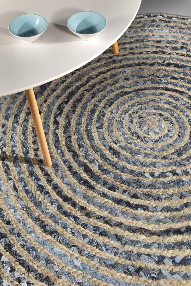 Guy Laroche Rugget Denim Rug