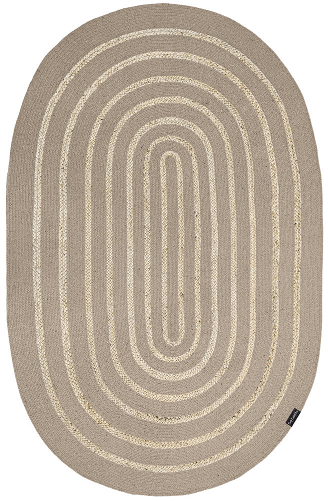 Guy Laroche Maya Taupe Oval Rug