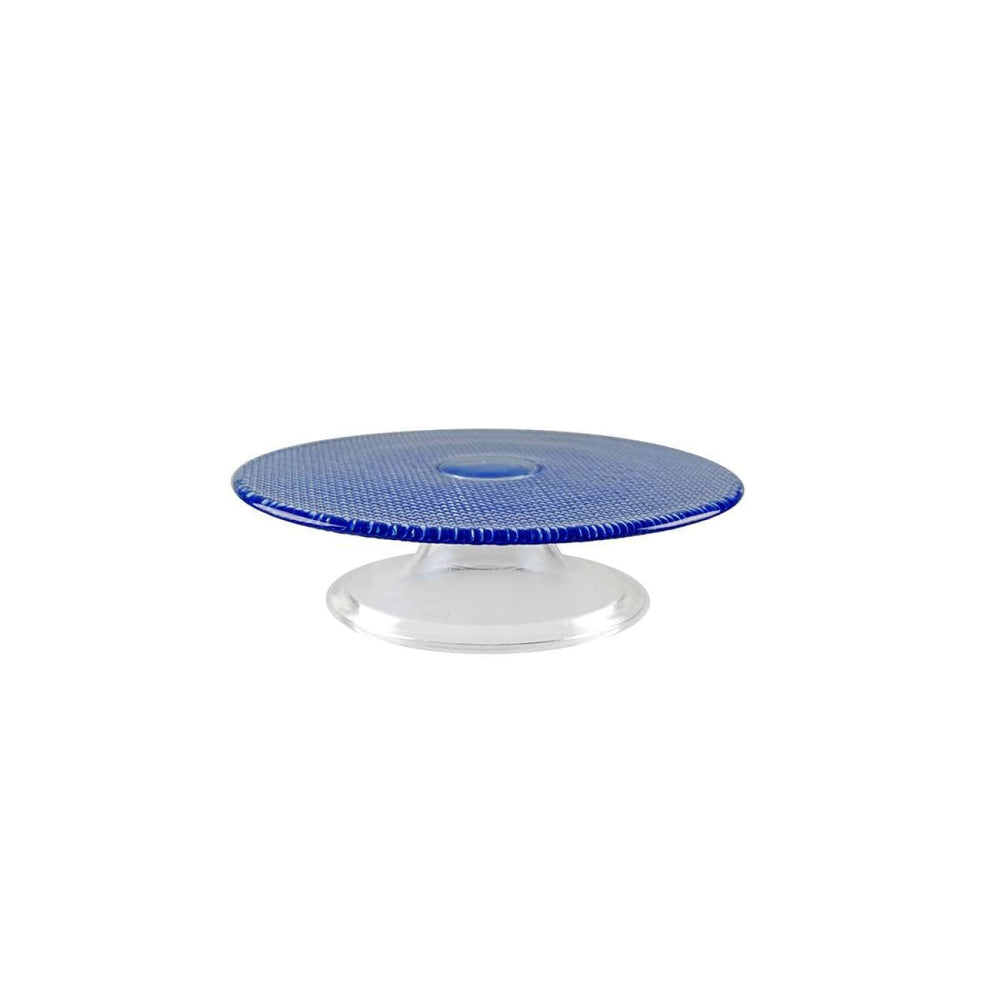 Art et Lumiere Glass Pedestal Plate