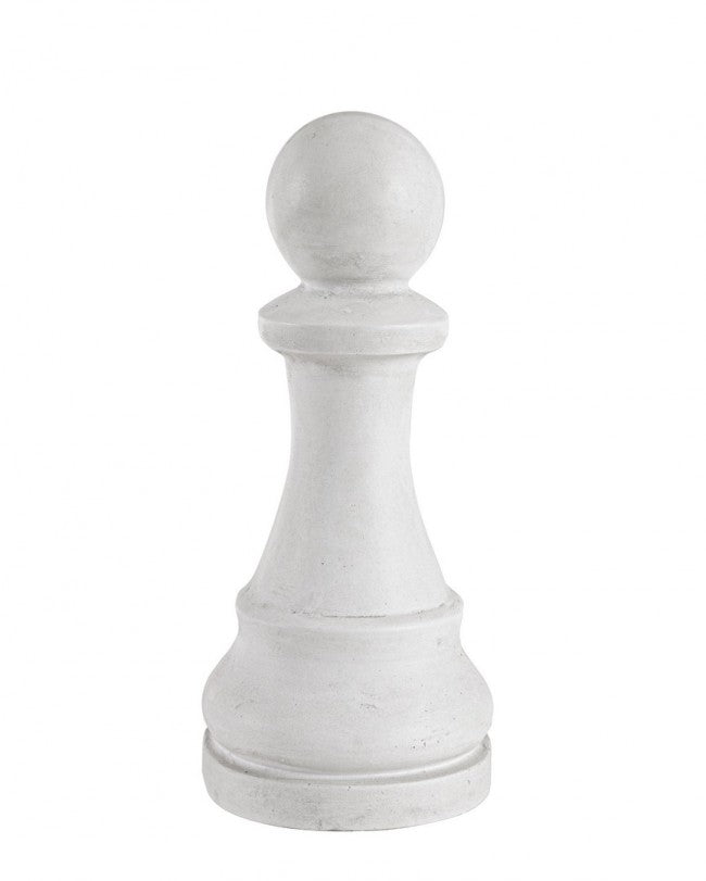 White Chess Pawn Floor Decorative Piece