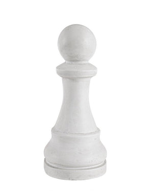 White Chess Pawn Floor Decorative Piece