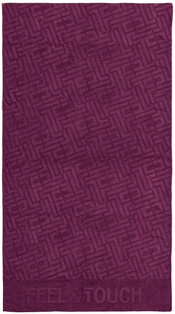 Feel&Touch Icon Aubergine Beach Towel