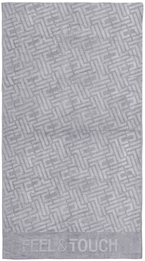 Feel&Touch Icon Titanium Beach Towel