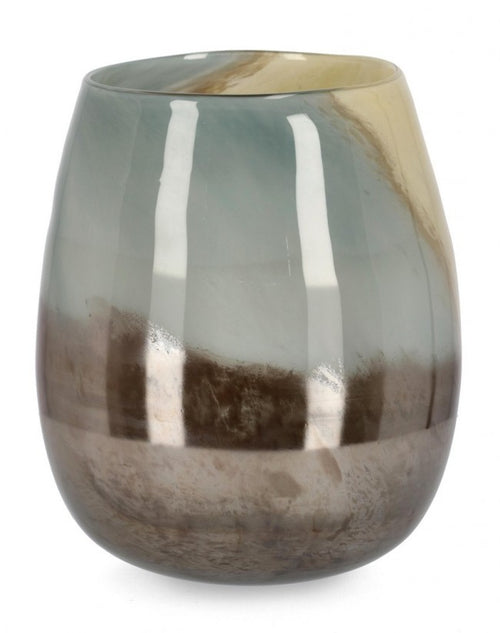 Mercury Glass Vase Brown/Blue/Green 27×27×31.5 cm