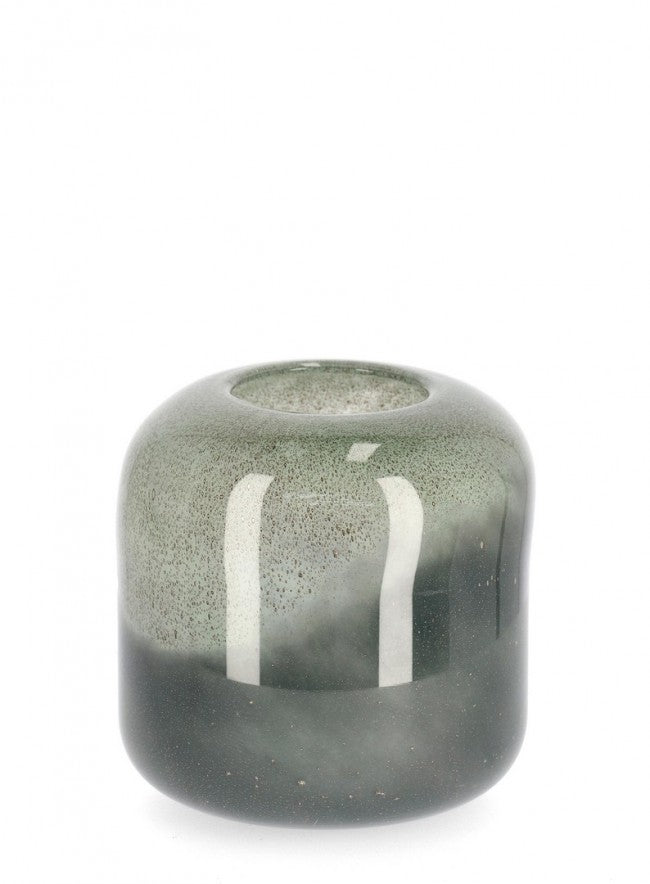 Mars Green Glass Vase 20.3×20.3×19.5 cm