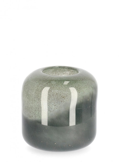 Mars Green Glass Vase 20.3×20.3×19.5 cm