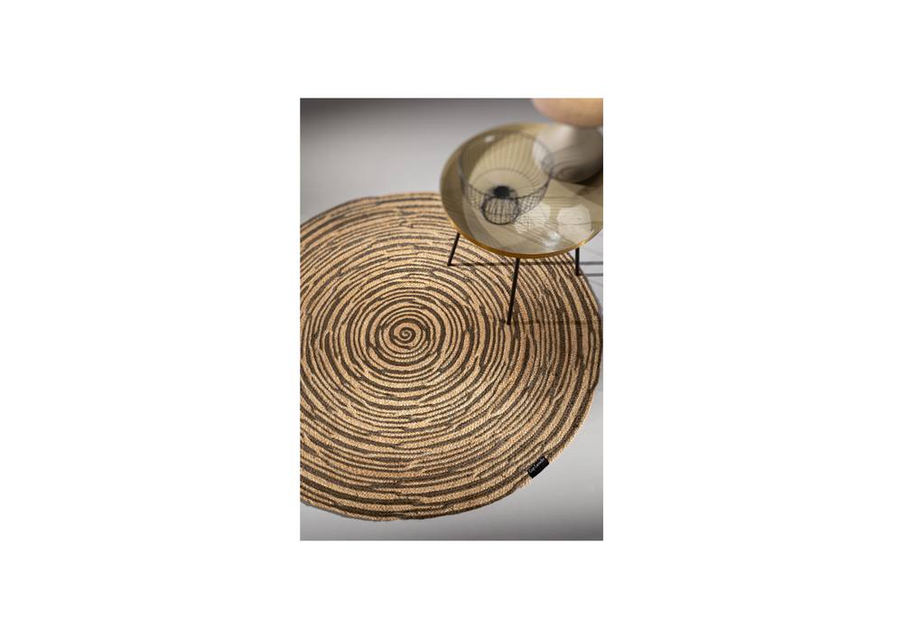 Guy Laroche Floral Round Rug