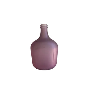 BOTTLE VASE DARK PINK MATTE VETRO