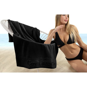 Guy Laroche Varadero Black Beach Towel
