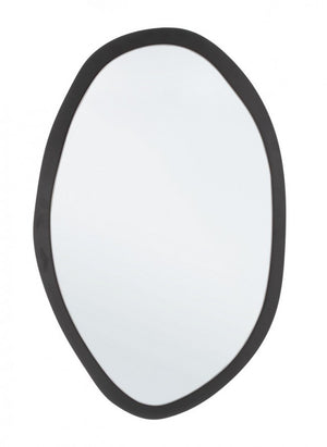 Oval Wall Mirror Black