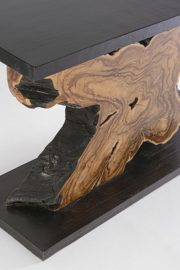 Marwood Black Solid Wood Rectangular Console Table 120×40×75 cm