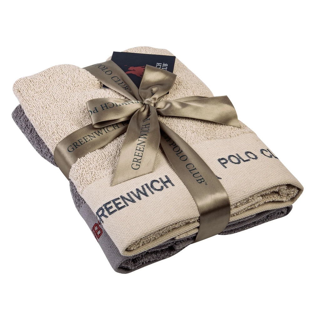 Polo Set Of Towels Gray&Beige