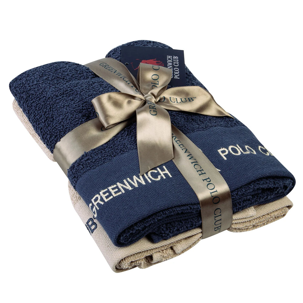 Polo Set Of Towels Beige&Blue