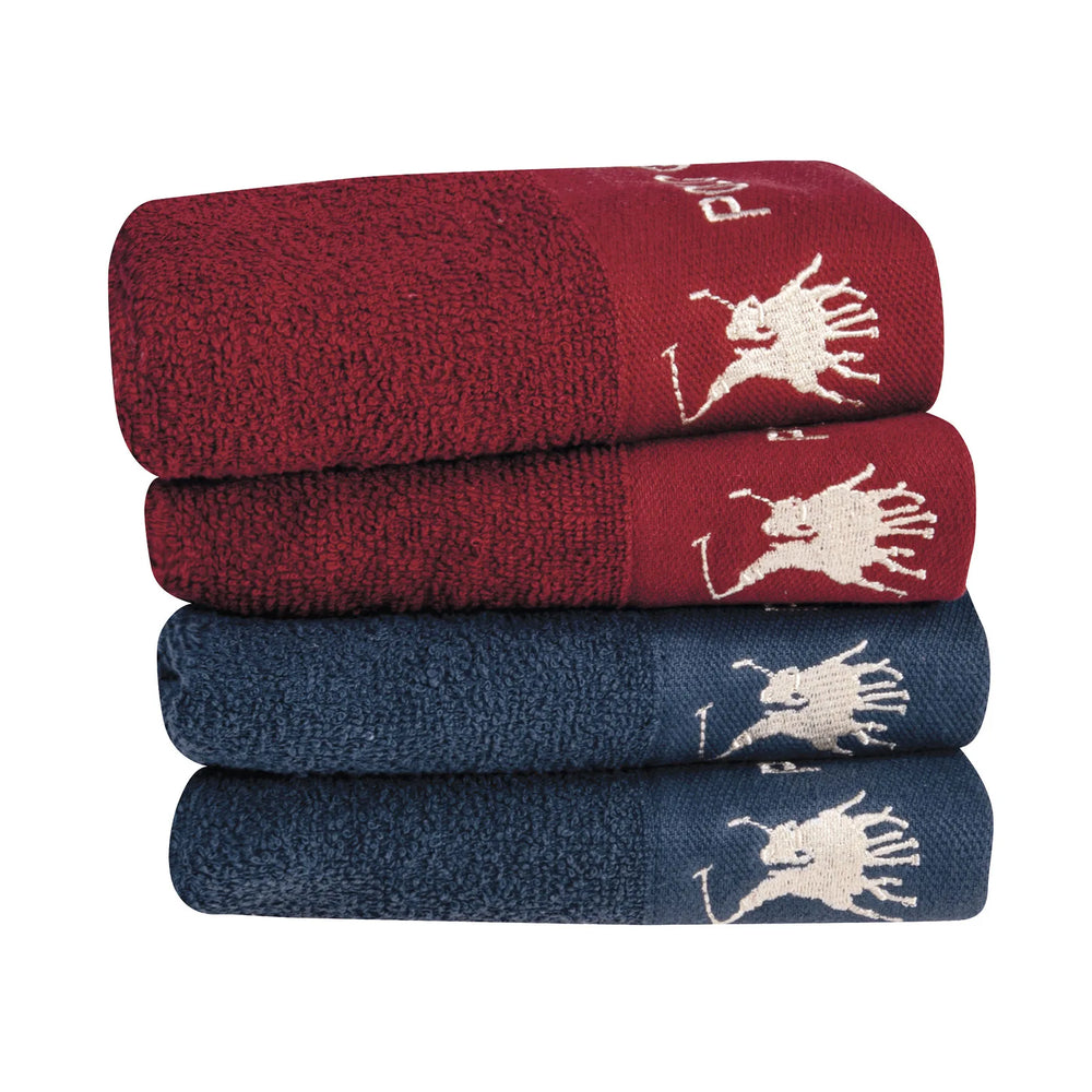 Polo Set Of Towels Blue&Red